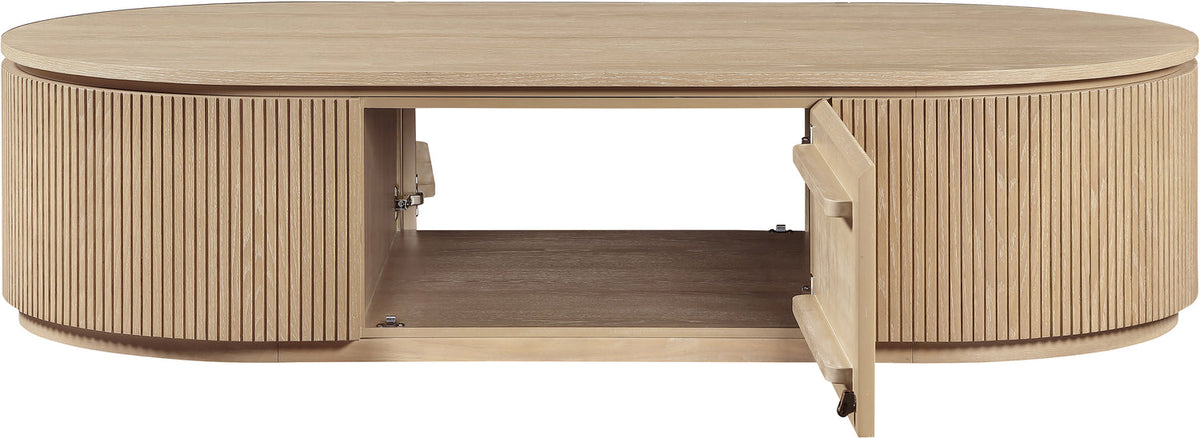 Moana Natural Solid Wood Storage Coffee Table