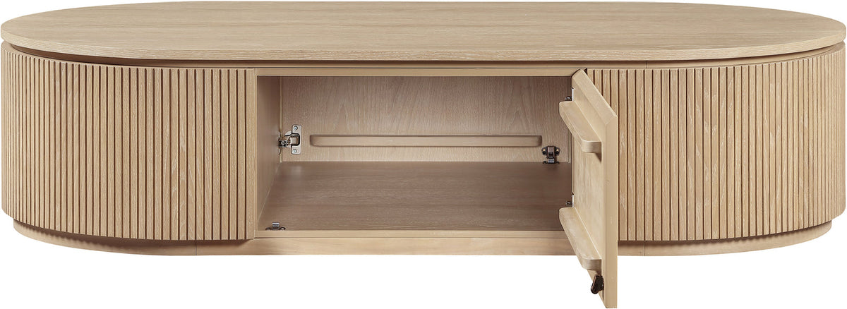 Moana Natural Solid Wood Storage Coffee Table