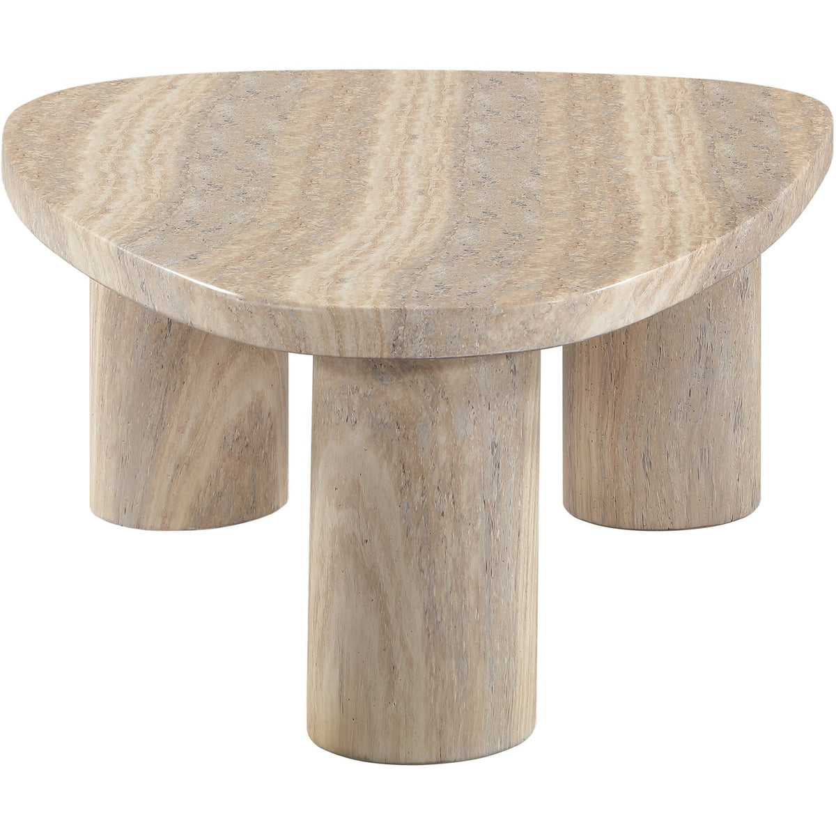 Teramo Travertine Concrete Indoor/Outdoor Coffee Table