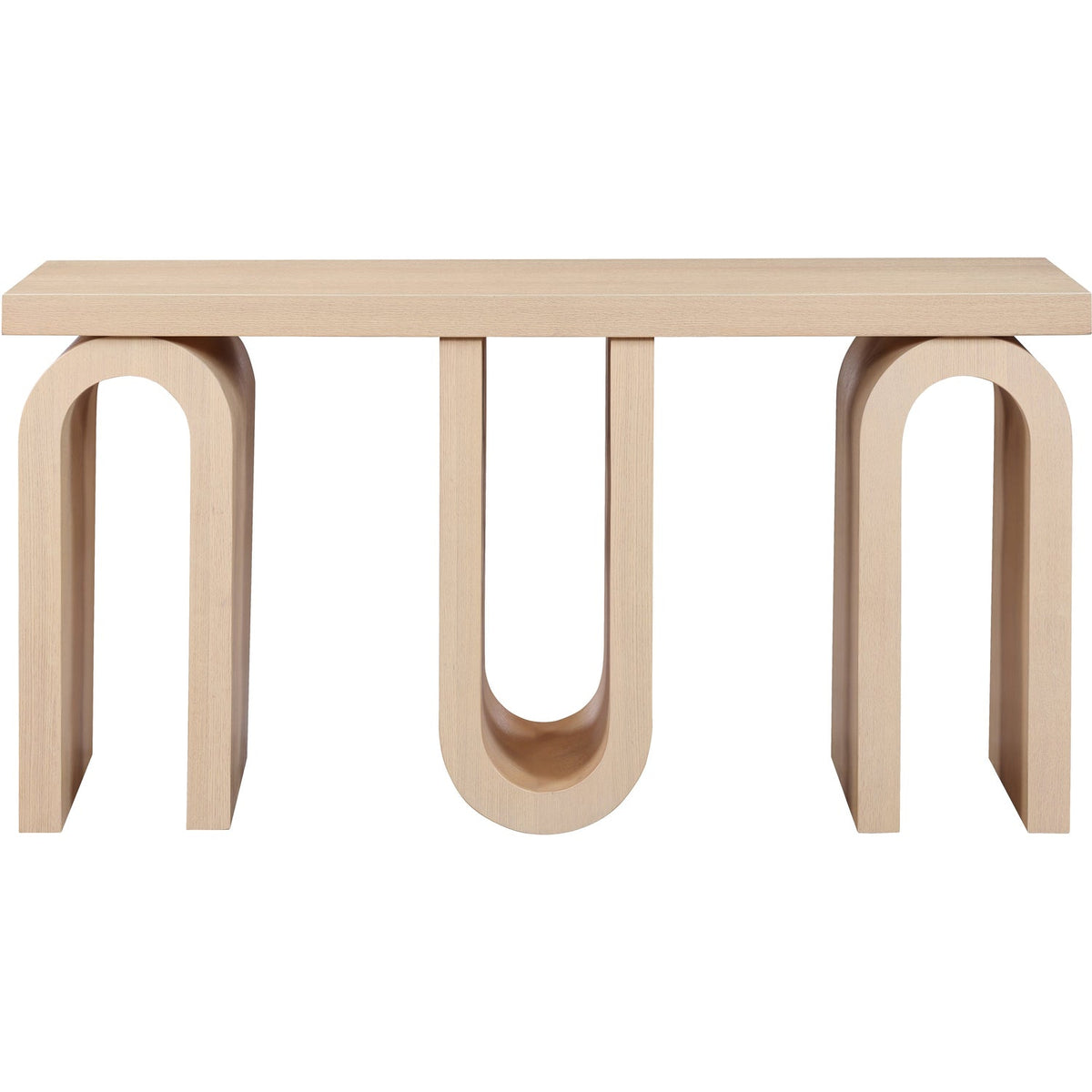 Westbourne Natural Oak Veneer Console Table