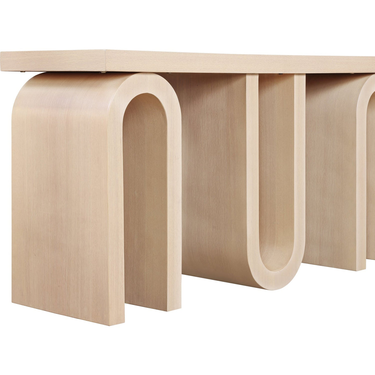Westbourne Natural Oak Veneer Console Table