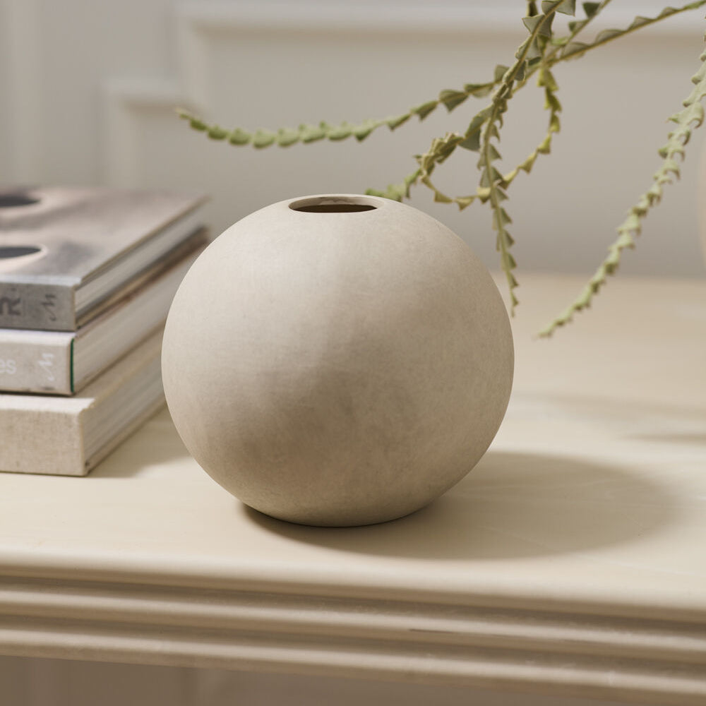 Ovo Vase shown in a styled setting