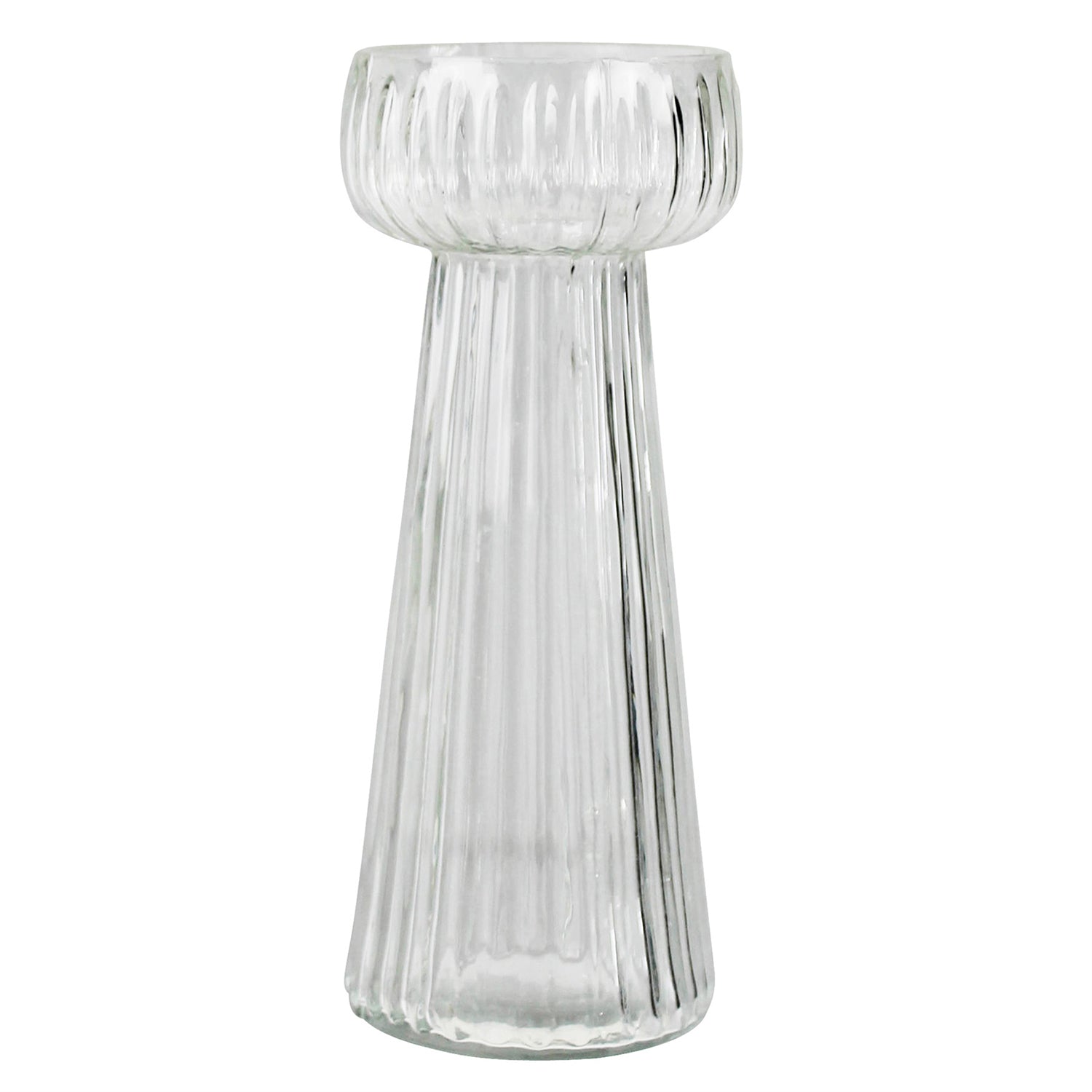 Fluted Ribbed Bulb Vase
