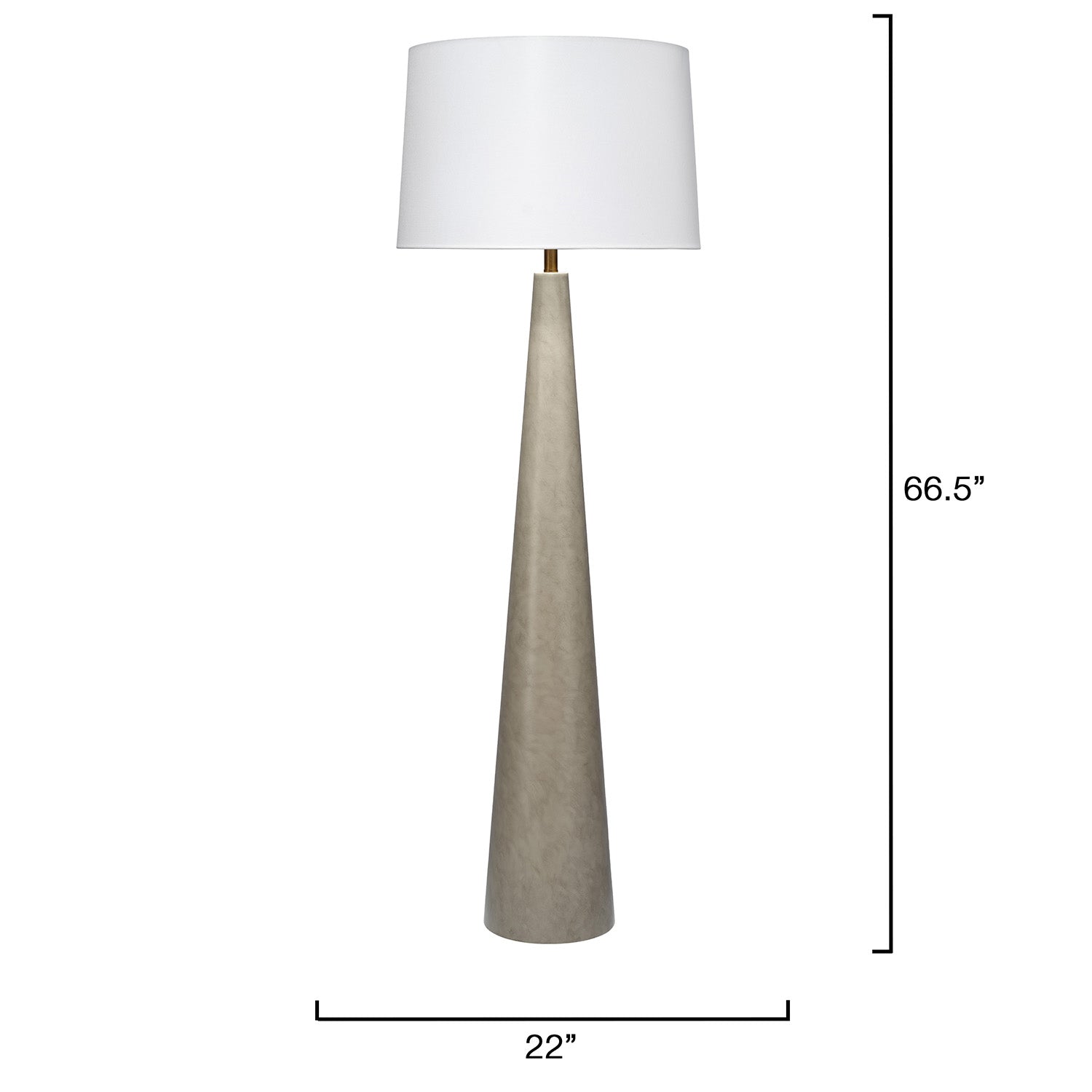 Jamie Young Alps Warm Grey Floor Lamp