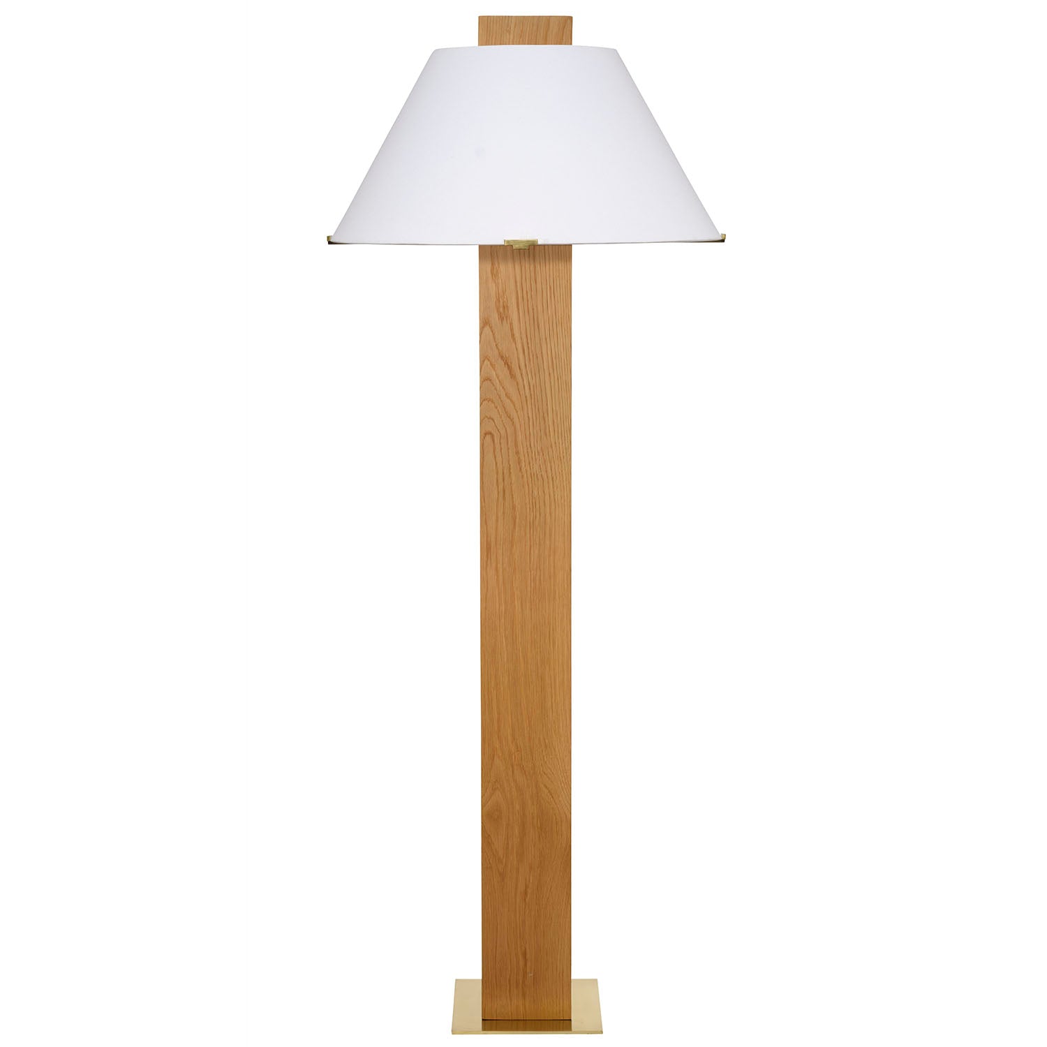 Jamie Young Craftsman Natural Oak Veneer Floor Lamp