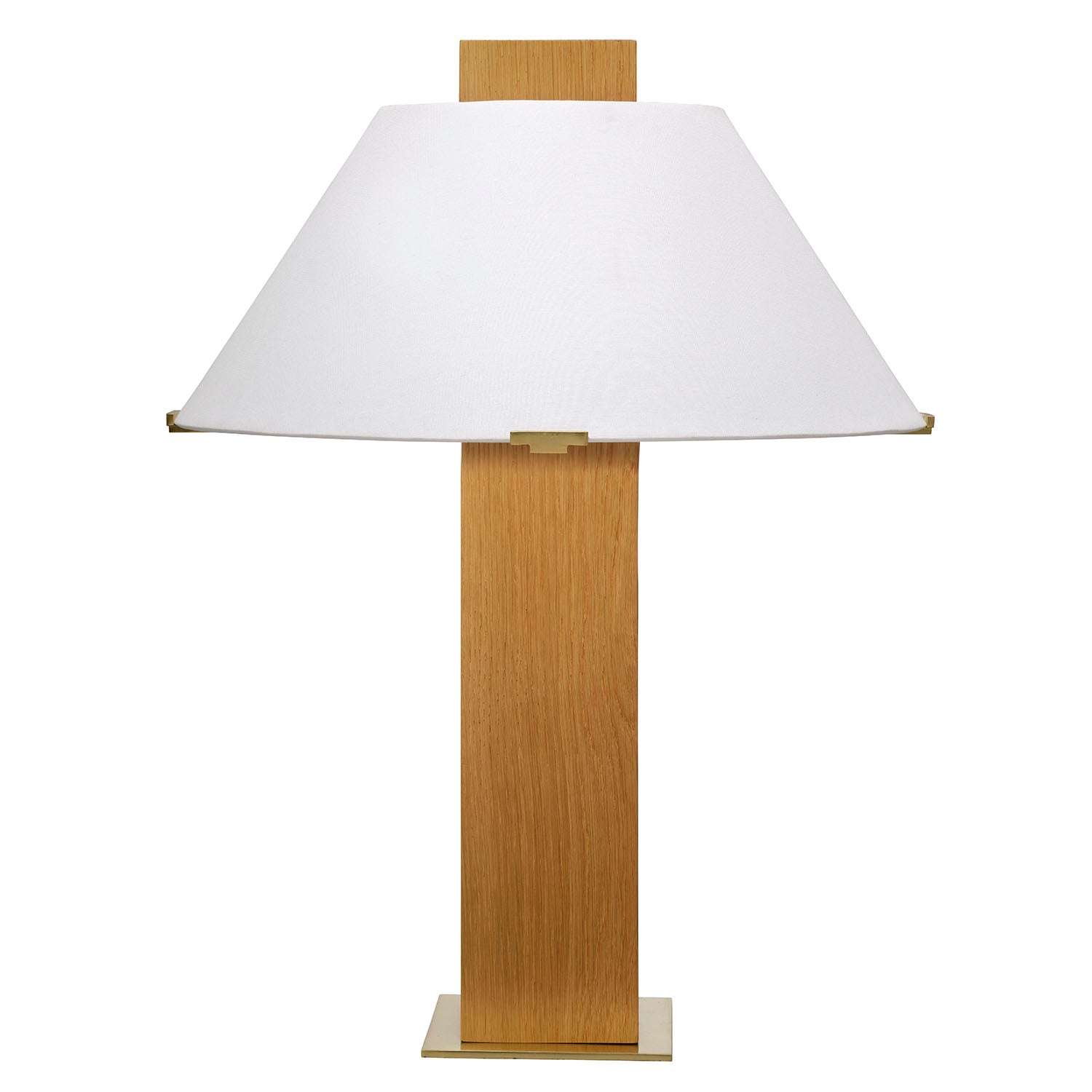Jamie Young Craftsman Natural Oak Veneer Table Lamp