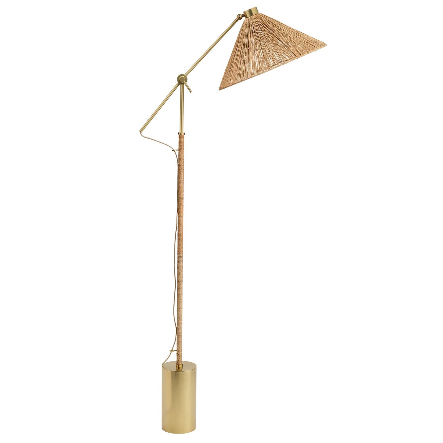 Jamie Young Fitzgerald Natural Abaca Rope Floor Lamp