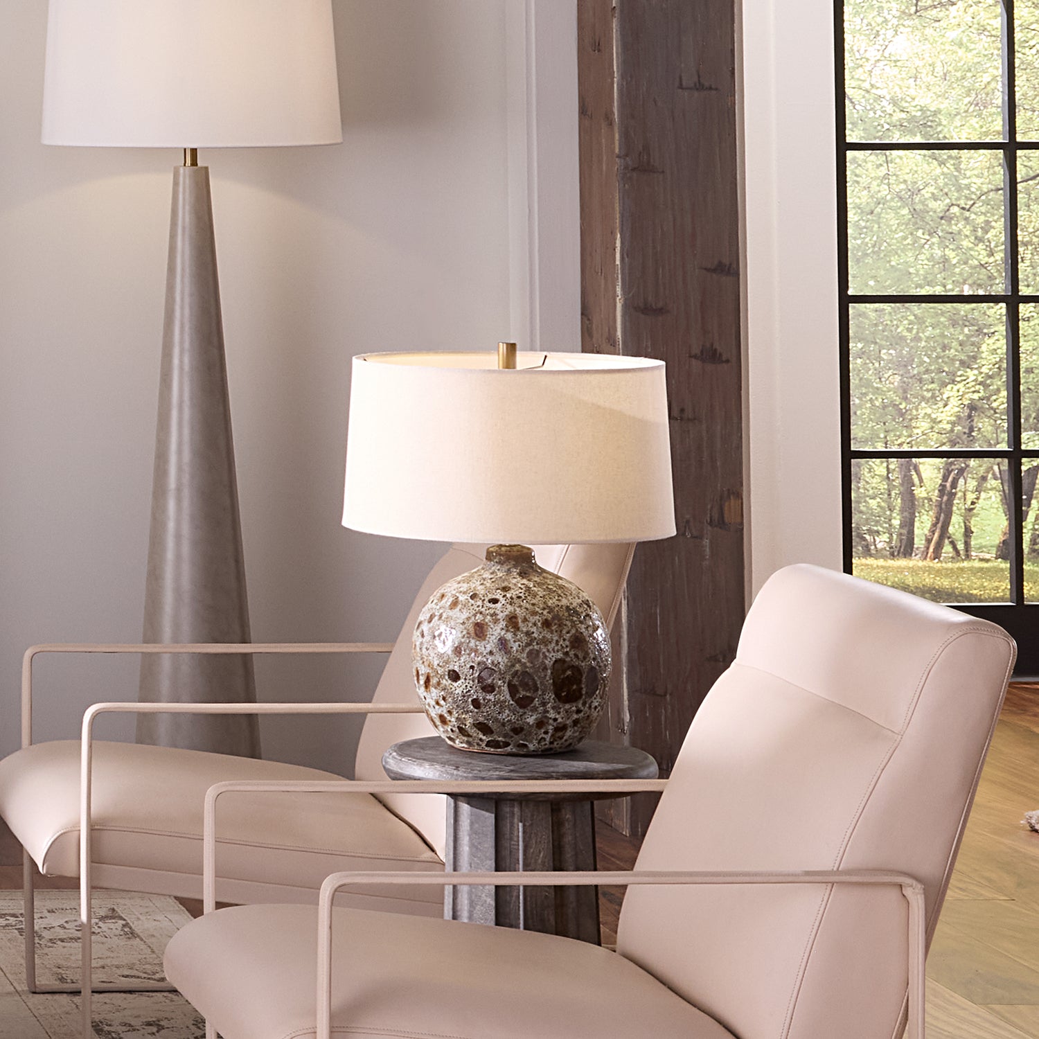 Jamie Young Magma Volcanic Brown Table Lamp