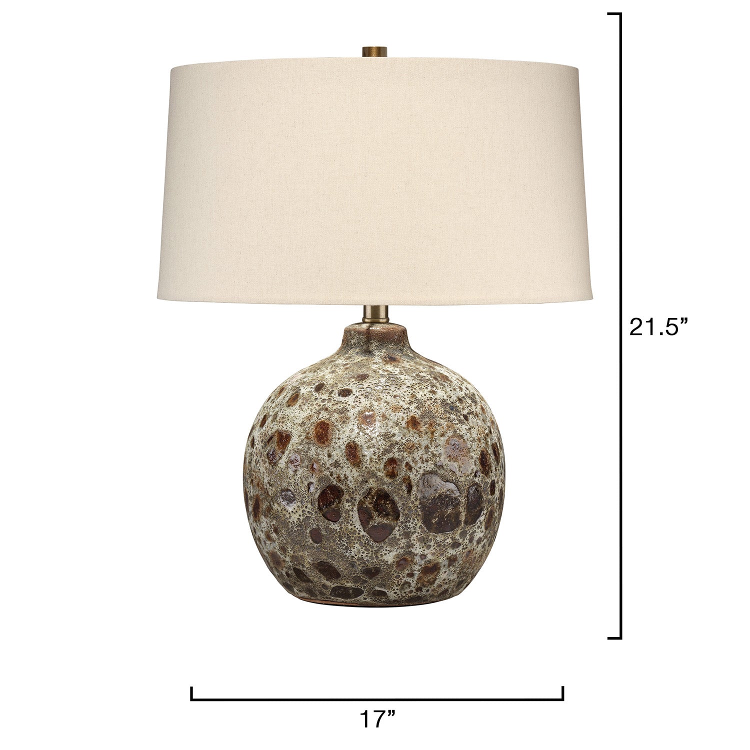 Jamie Young Magma Volcanic Brown Table Lamp