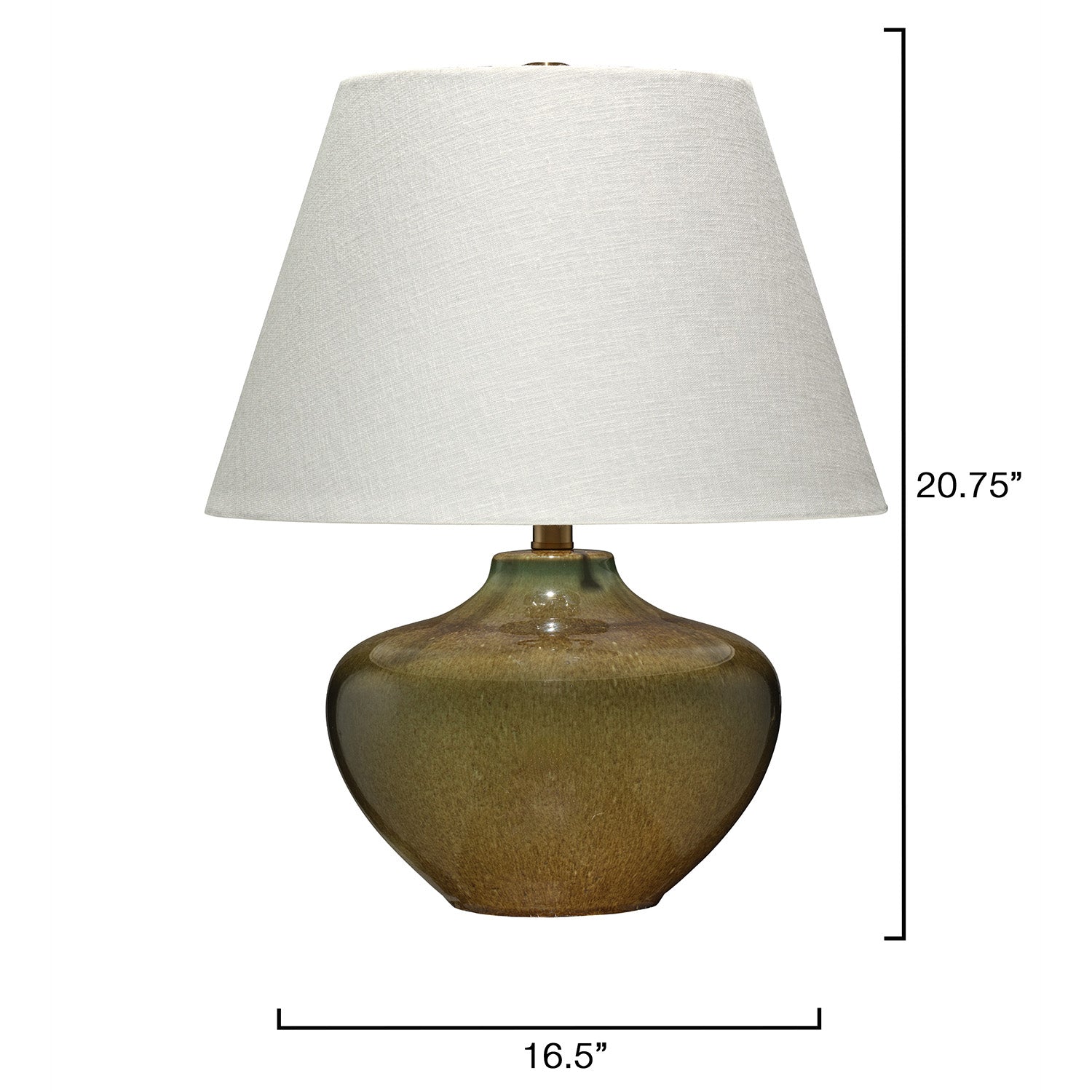 Jamie Young Monroe Olive Green Table Lamp