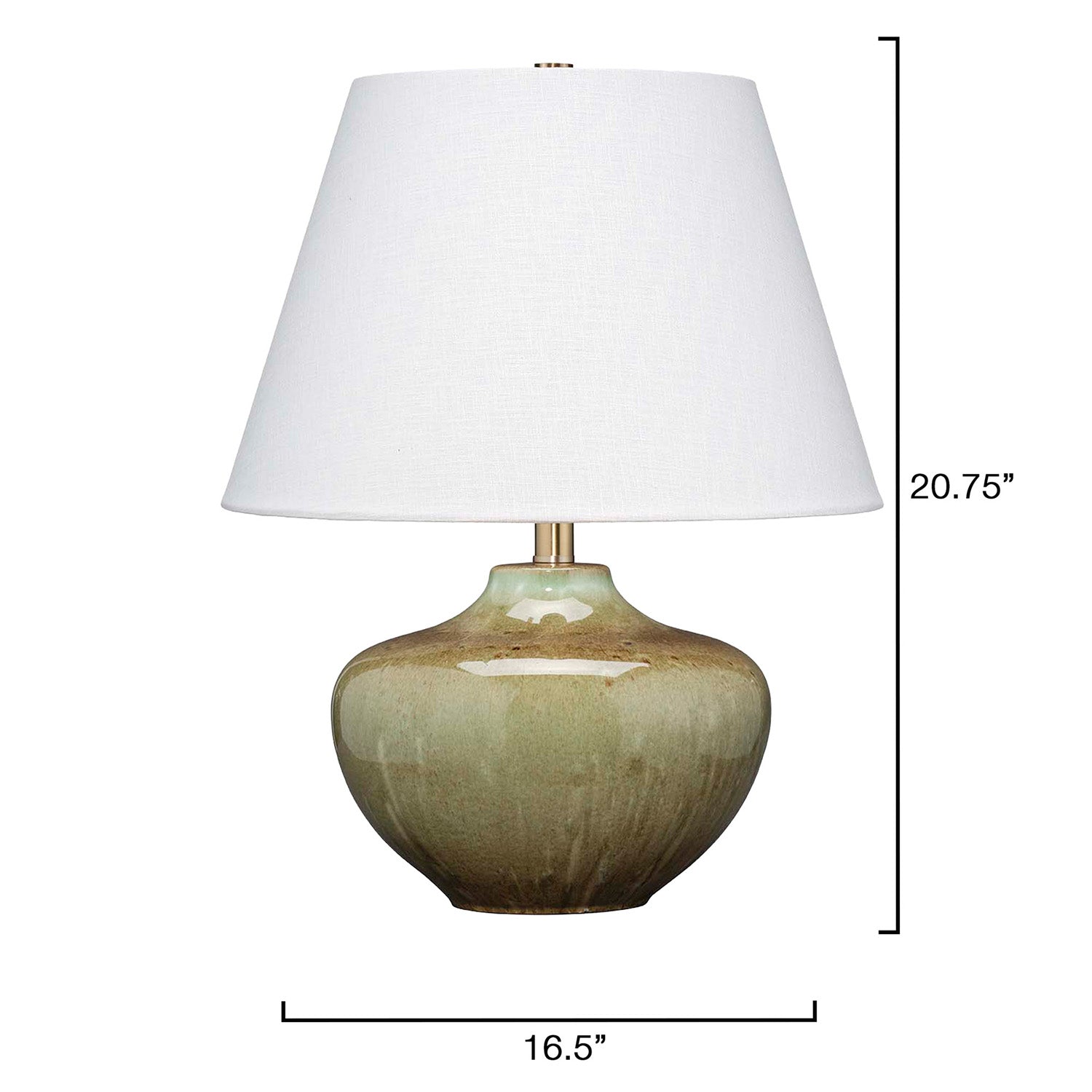 Jamie Young Monroe Olive Green Table Lamp
