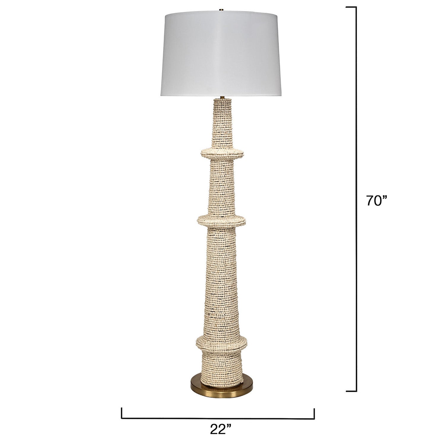 Jamie Young Rowan Natural Floor Lamp