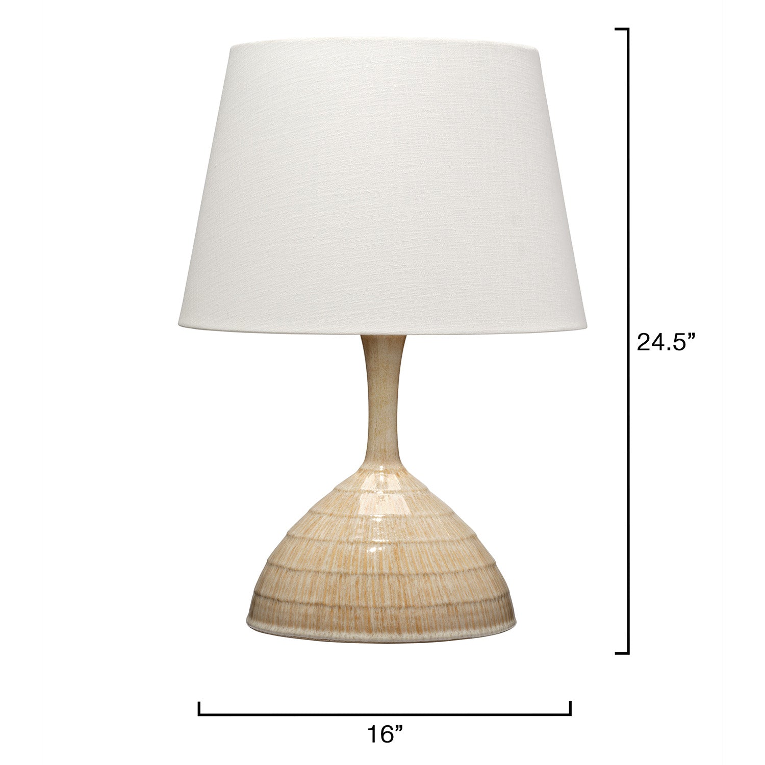 Jamie Young Trumpet Beige Table Lamp