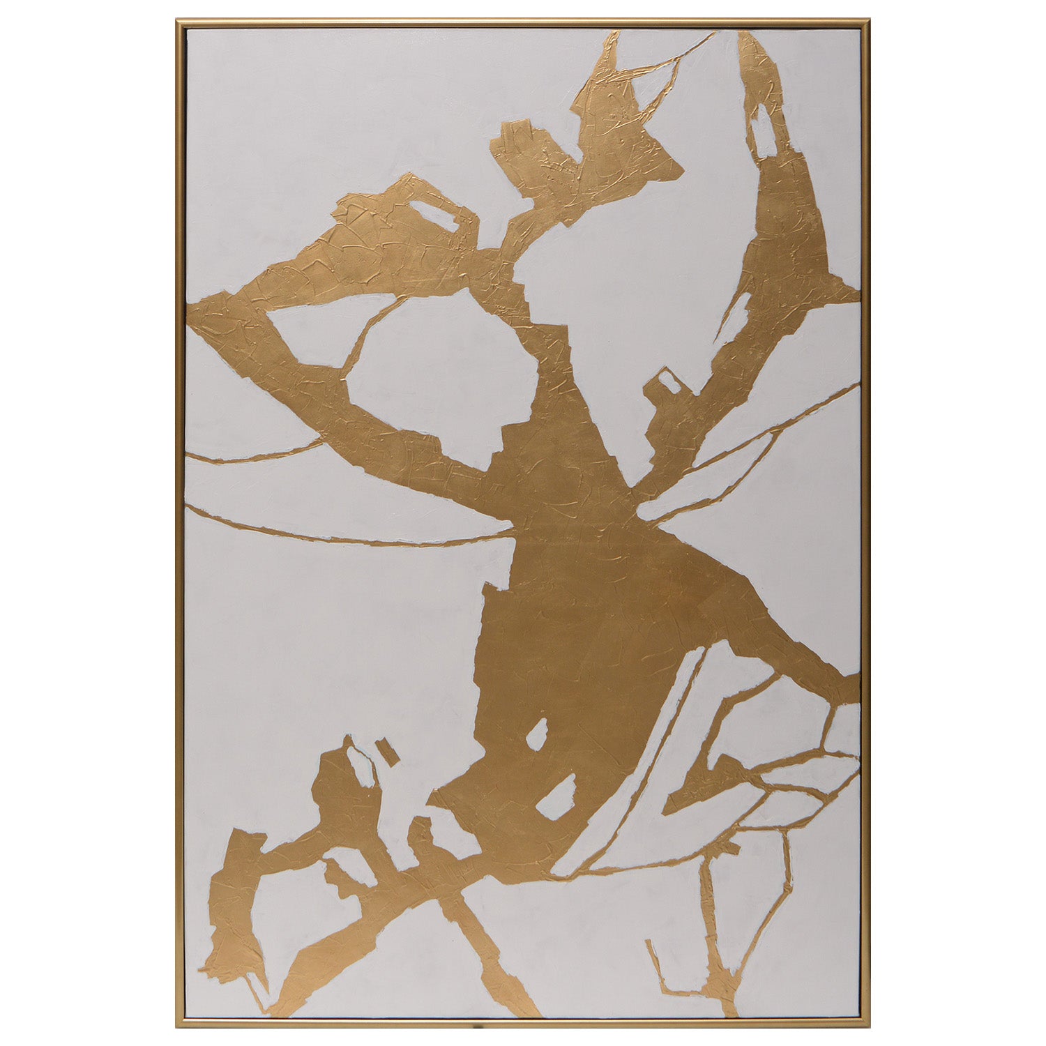 Sunpan Fractured Fix Framed Canvas Art