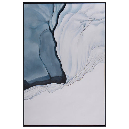 Sunpan Glacial Rock Framed Canvas Art