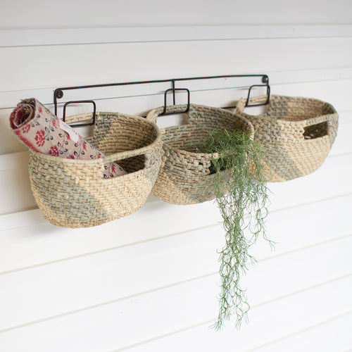 Seagrass Hanging Basket Set Of 3