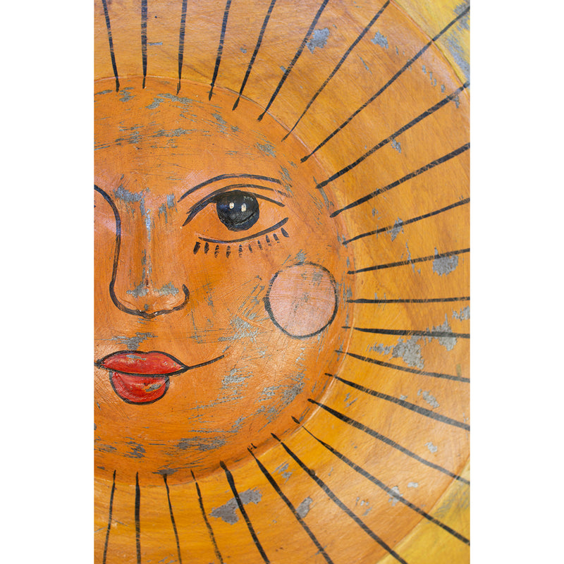 Sun Face Outdoor Wall Art