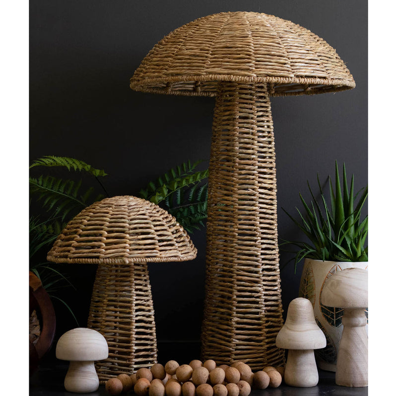 Seagrass Mushroom Statue Set of 2