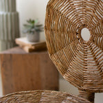 Seagrass and Iron Woven Statement Chair