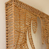 Leaf Woven Seagrass and Iron Wall Panel