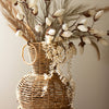 Seagrass and Iron Woven Floor Vase Set of 3