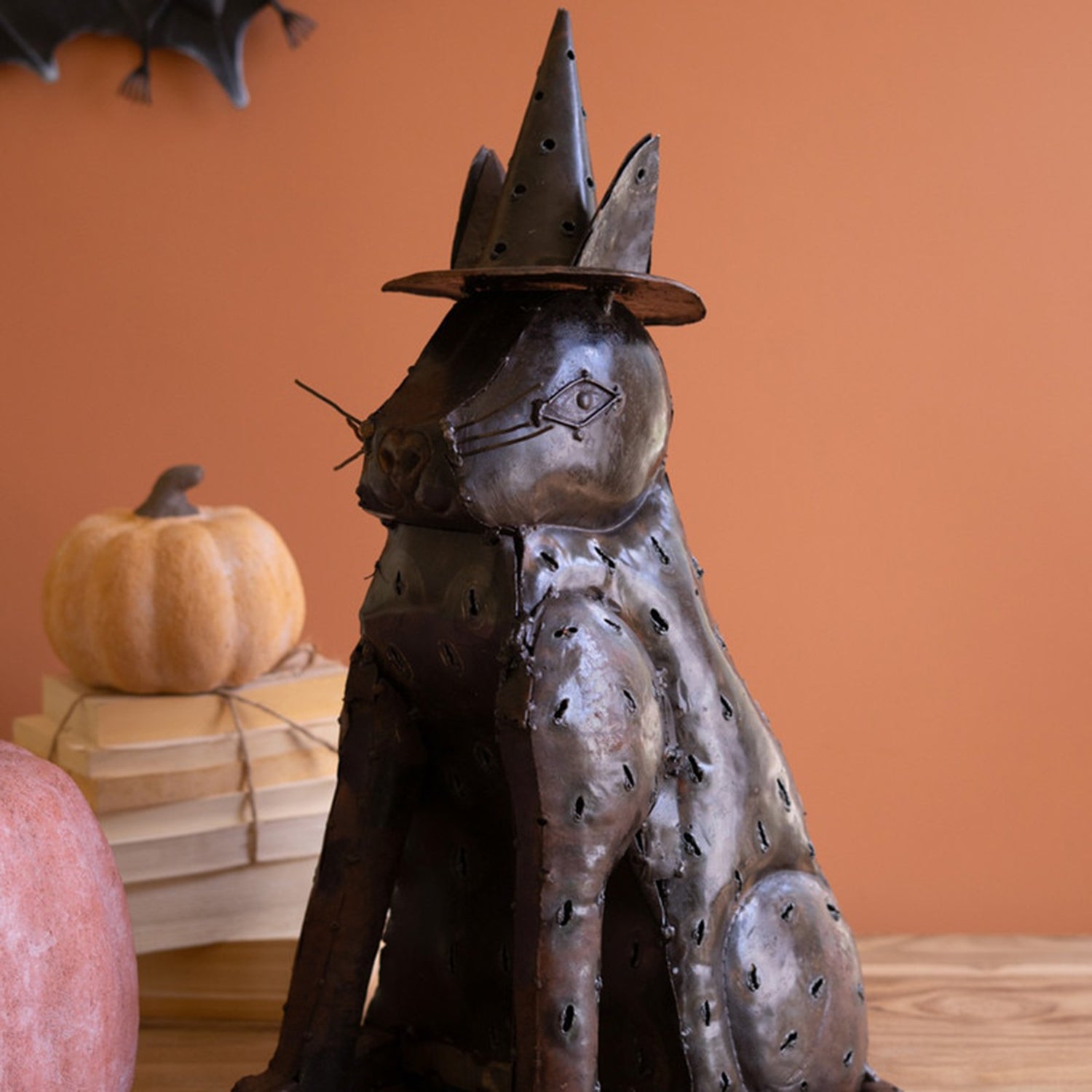 3D Cat with Witch Hat