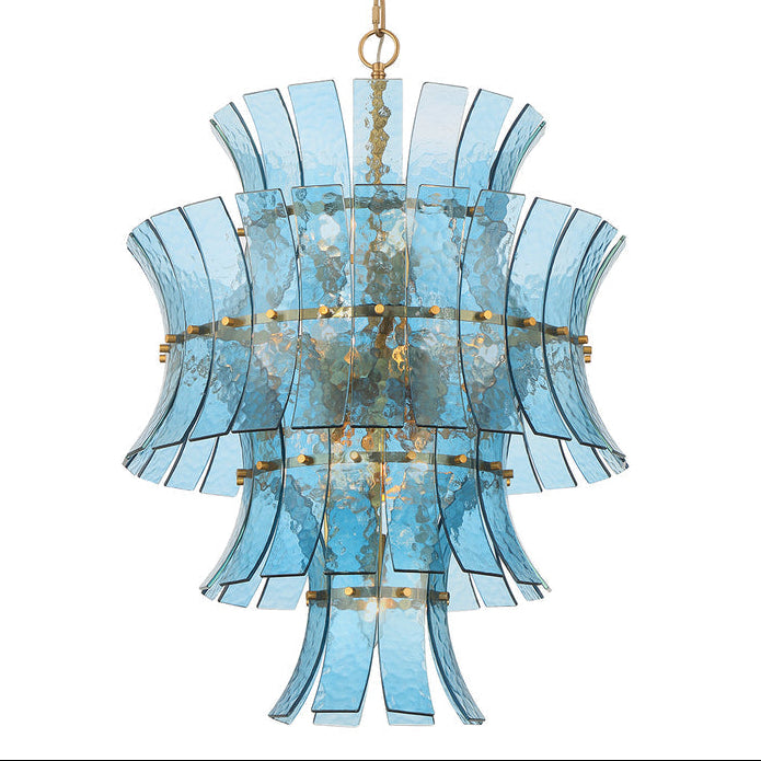 Crystorama Abigail 13 Light Aged Brass Chandelier