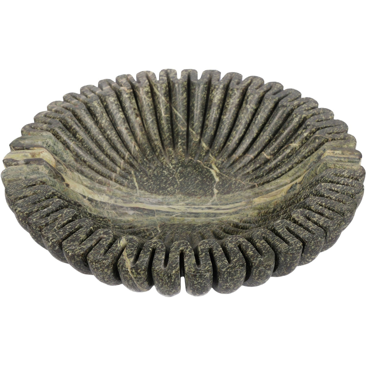 Valenza Green Genuine Marble Decorative Bowl