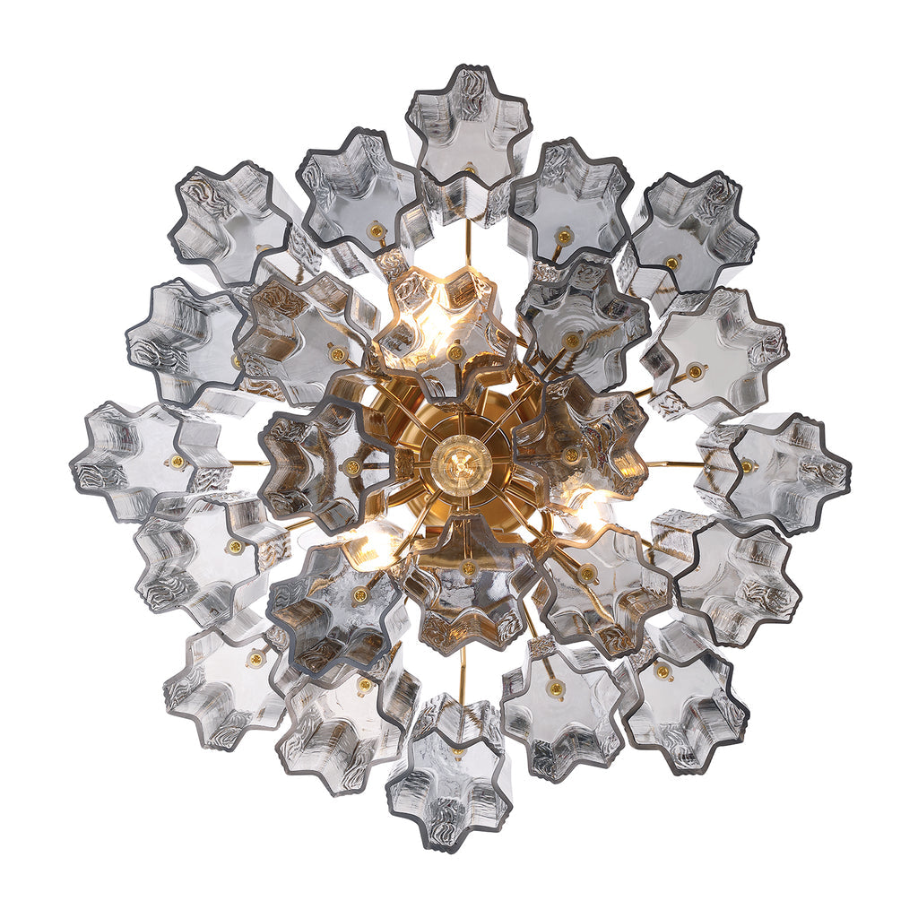 Crystorama Addis 4 Light Aged Brass Mini Chandelier