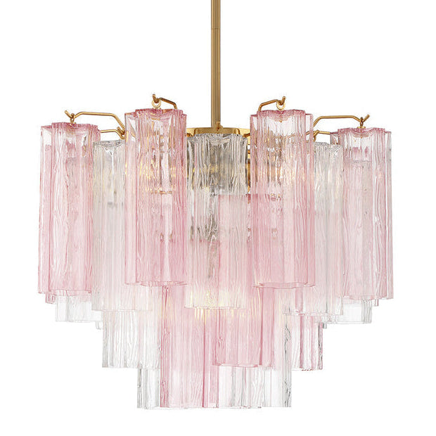 Crystorama Addis 4 Light Aged Brass/Spring Mini Chandelier