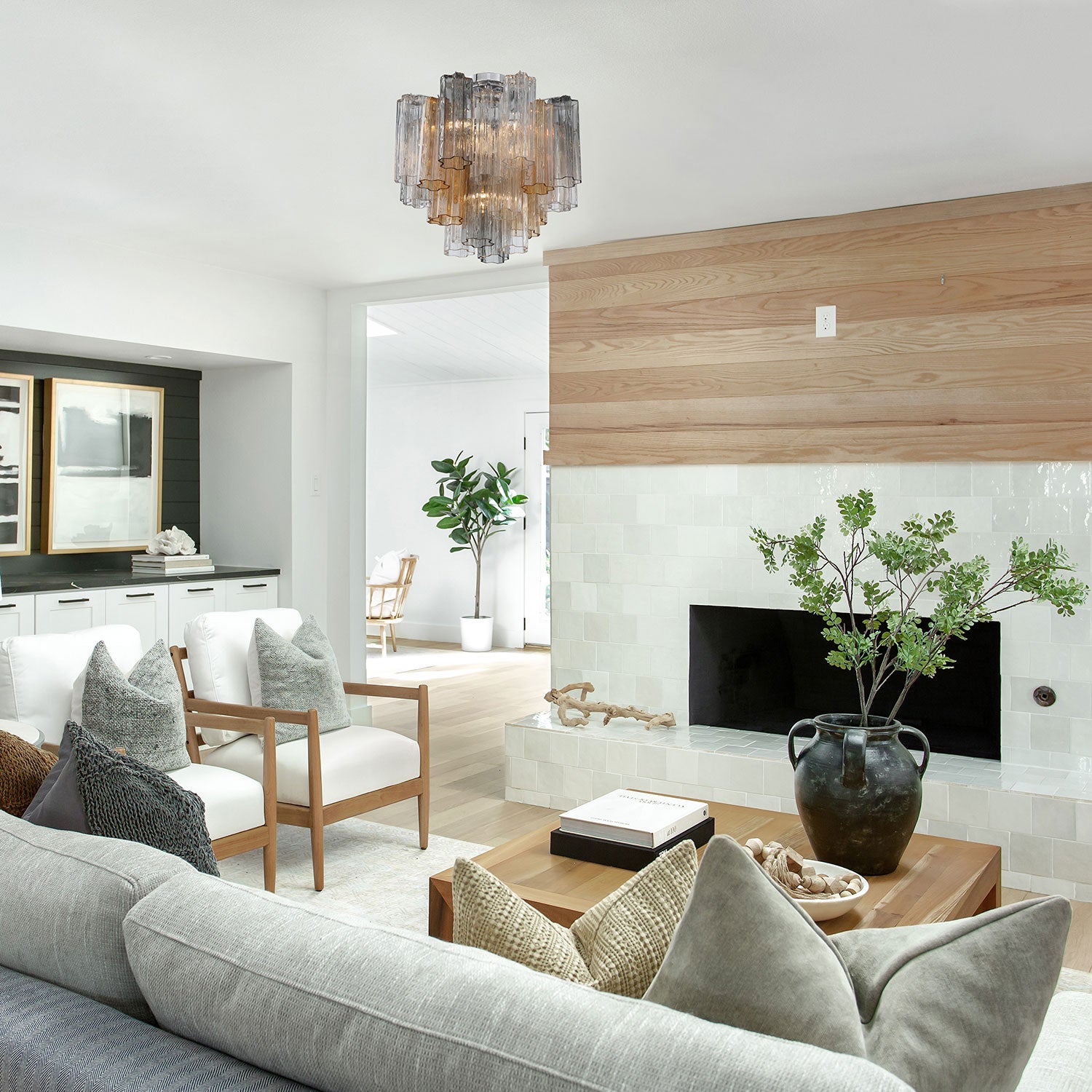 Crystorama Addis 4-Light Semi Flush Ceiling Mount Polished Chrome