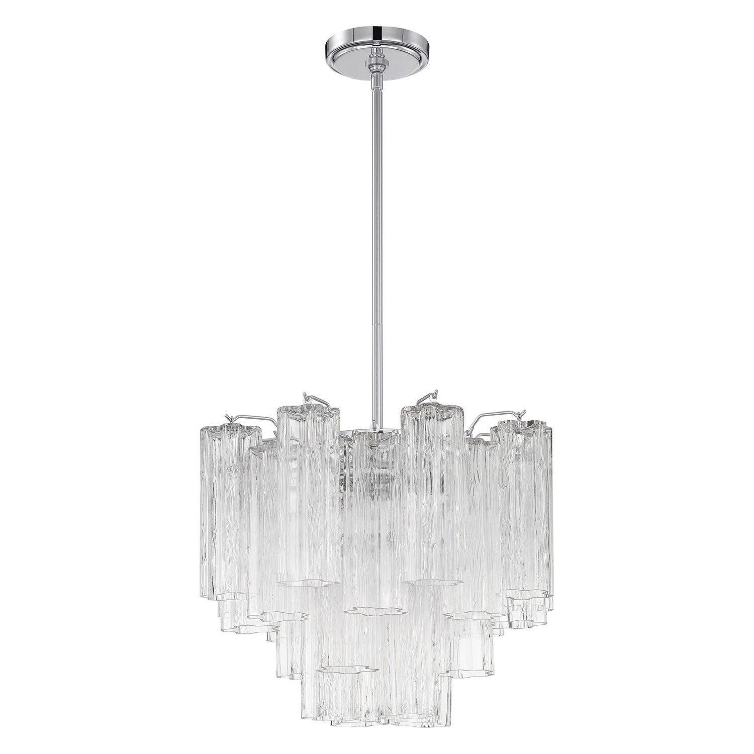 Crystorama Addis 4-Light Chandelier Polished Chrome