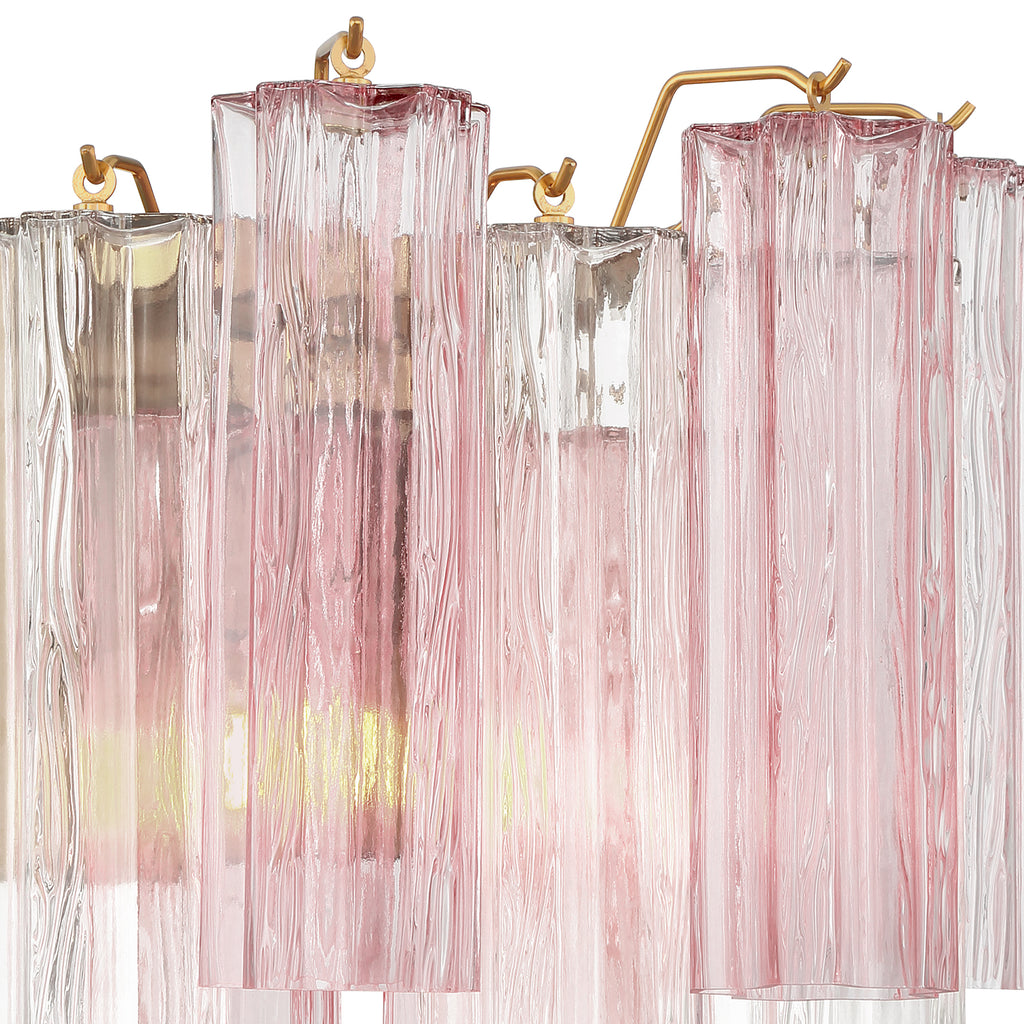 Crystorama Addis 2 Light Aged Brass Sconce