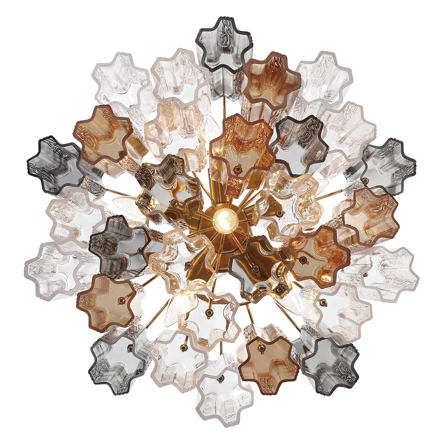 Crystorama Addis 6-Light Chandelier Aged Brass