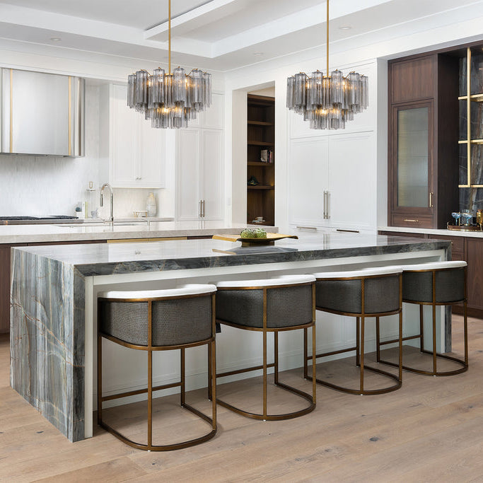 Crystorama Addis 6 Light Aged Brass Chandelier