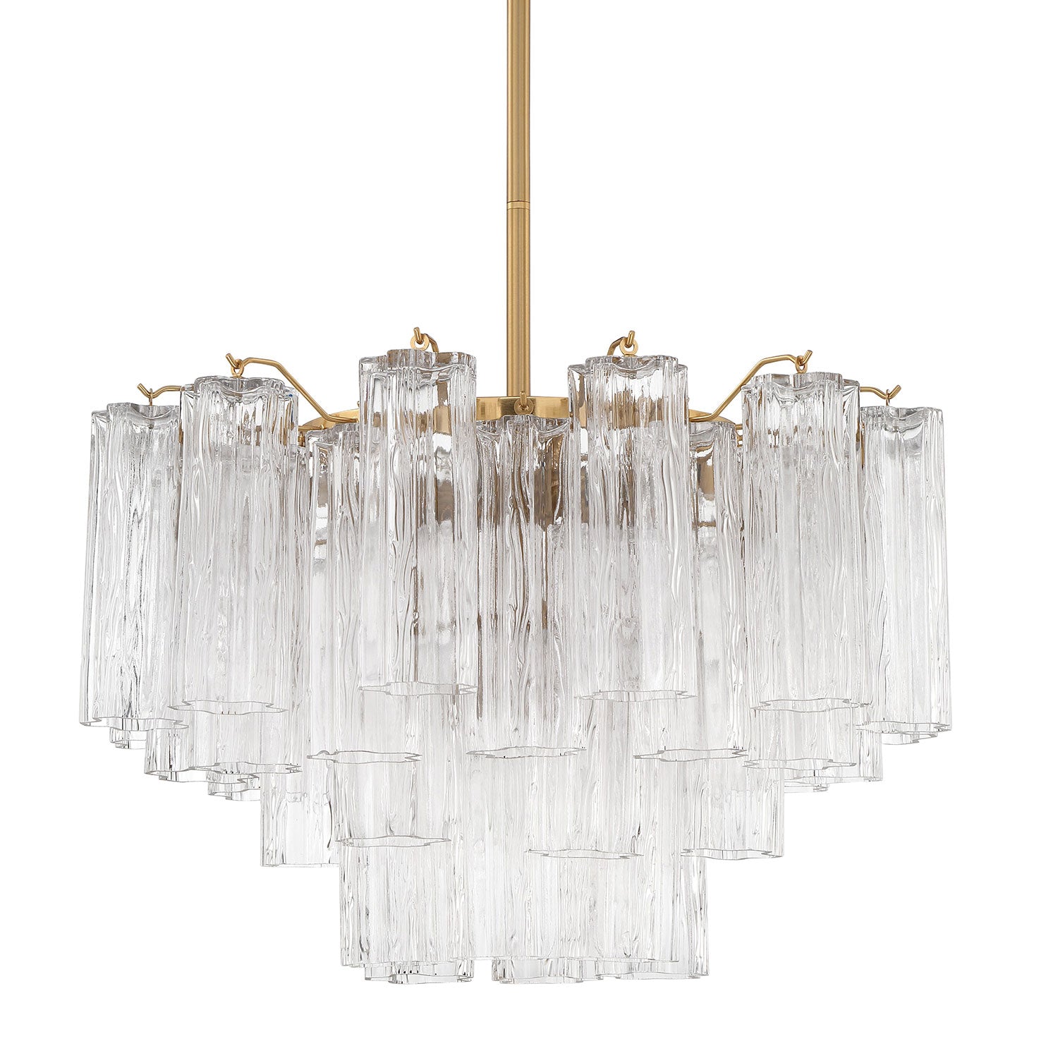 Crystorama Addis 9-Light Chandelier Aged Brass