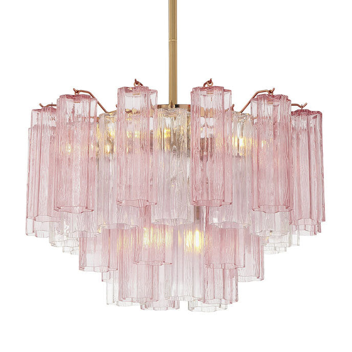 Crystorama Addis 9 Light Aged Brass Chandelier