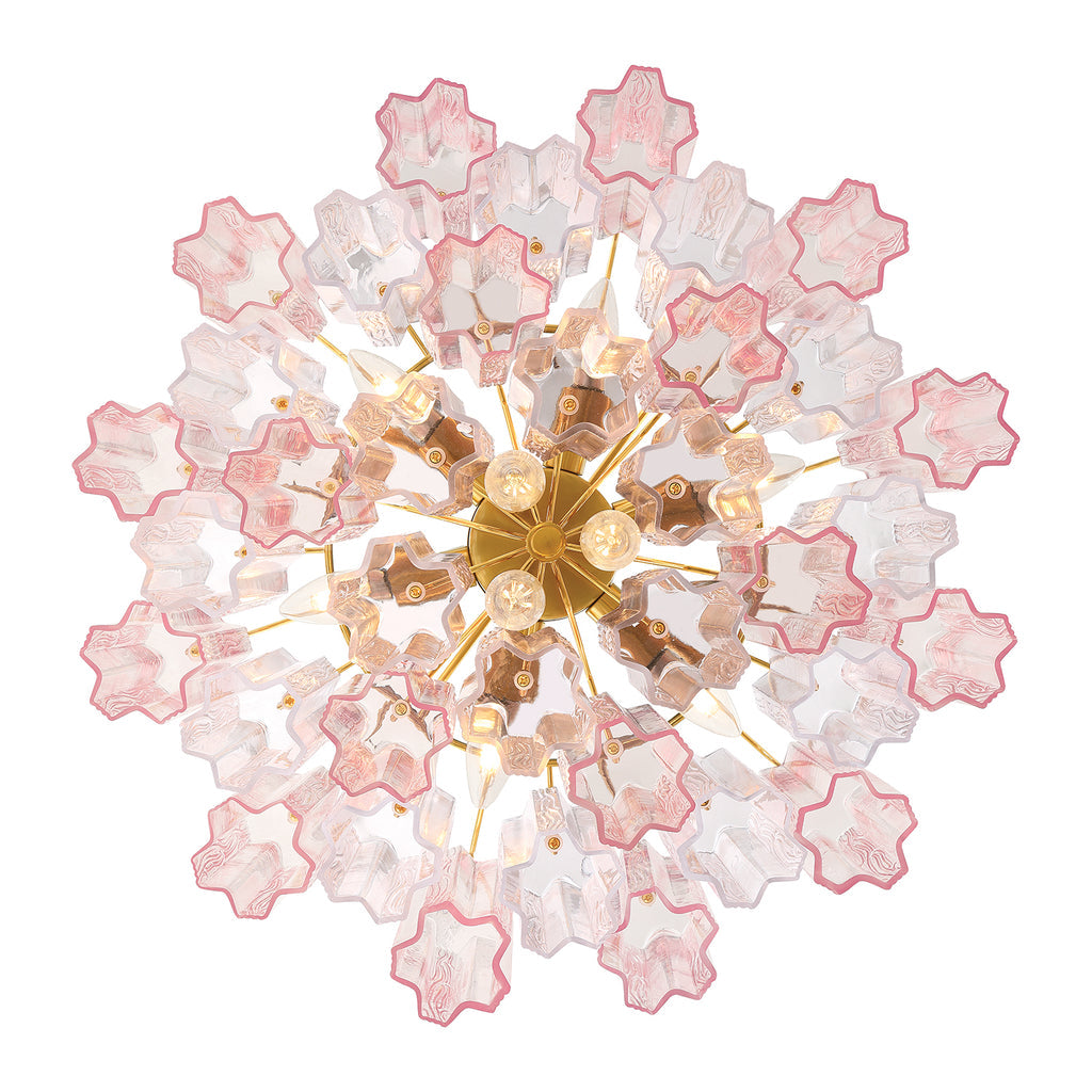 Crystorama Addis 9 Light Aged Brass Chandelier