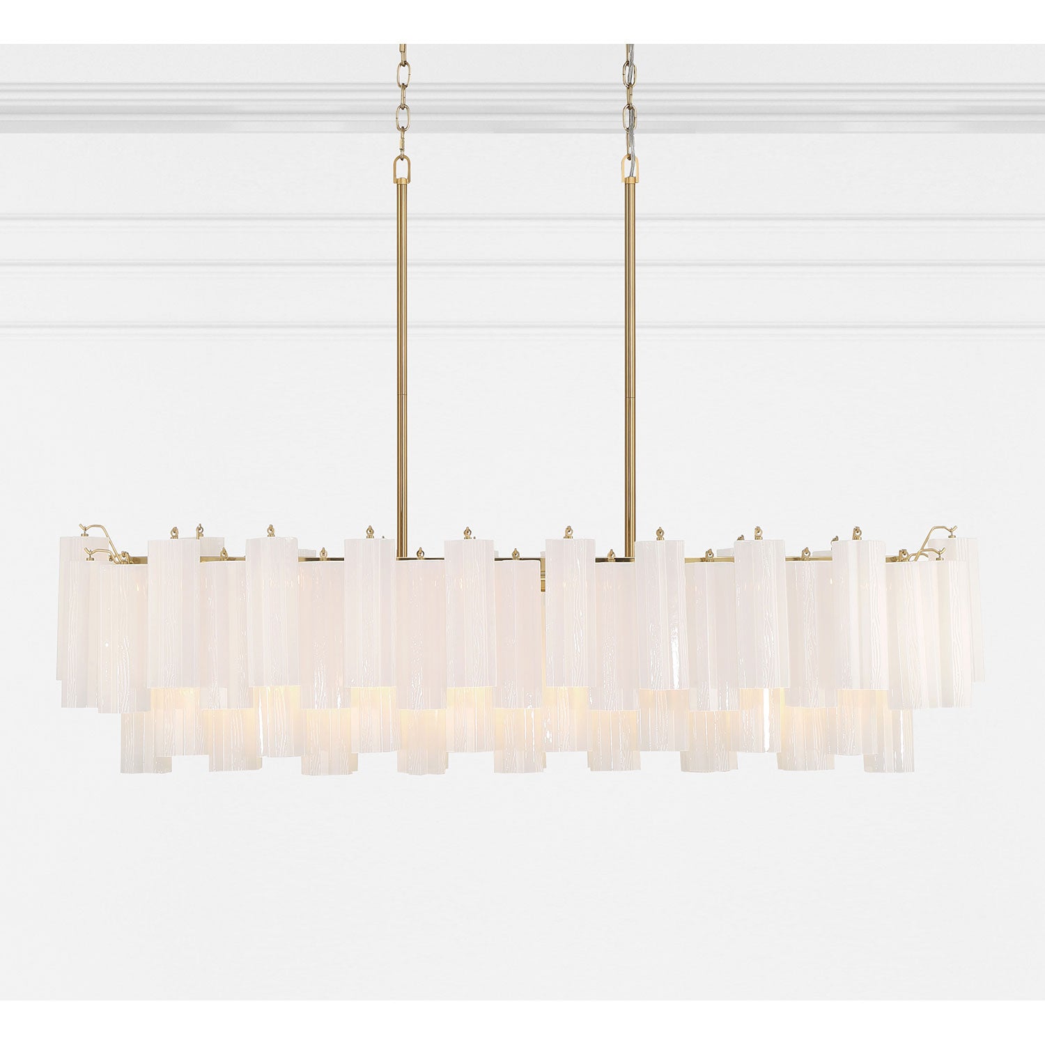 Crystorama Addis Brass Linear Chandelier