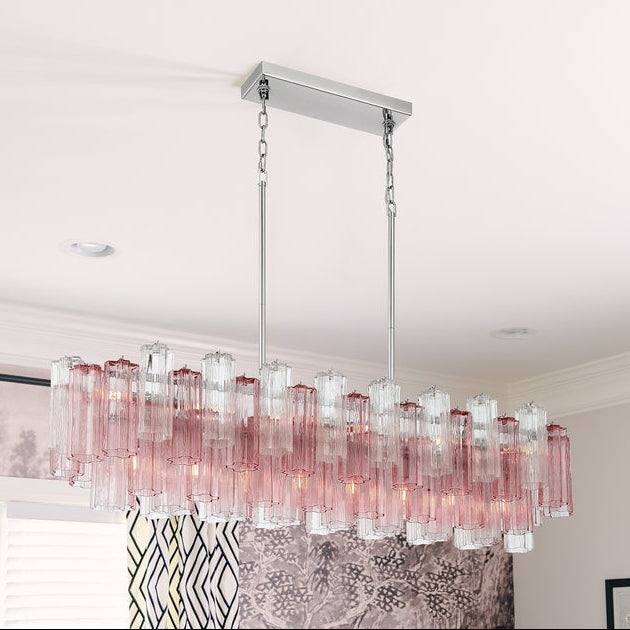 Crystorama Addis 14 Light Polished Chrome Linear Chandelier