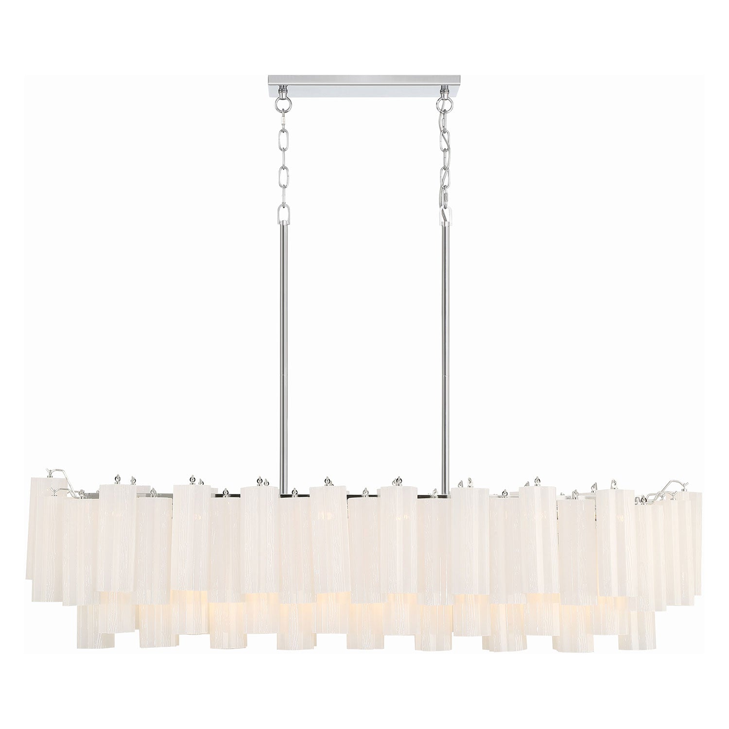 Crystorama Addis Linear Chandelier Polished Chrome