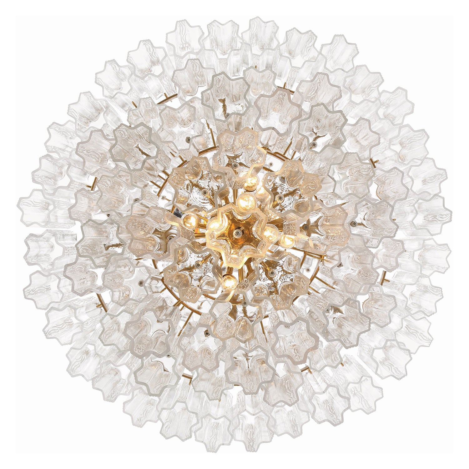 Crystorama Addis Chandelier Gold