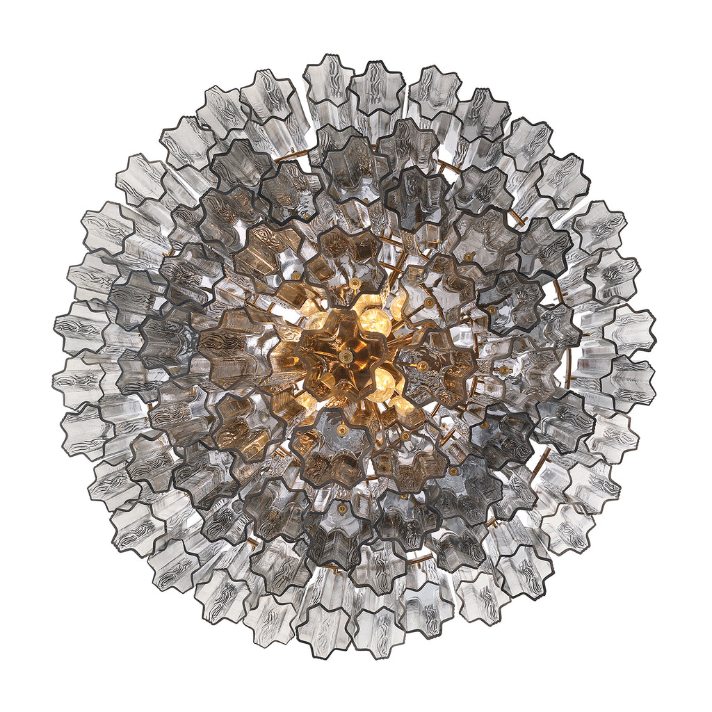 Crystorama Addis 20 Light Aged Brass Chandelier