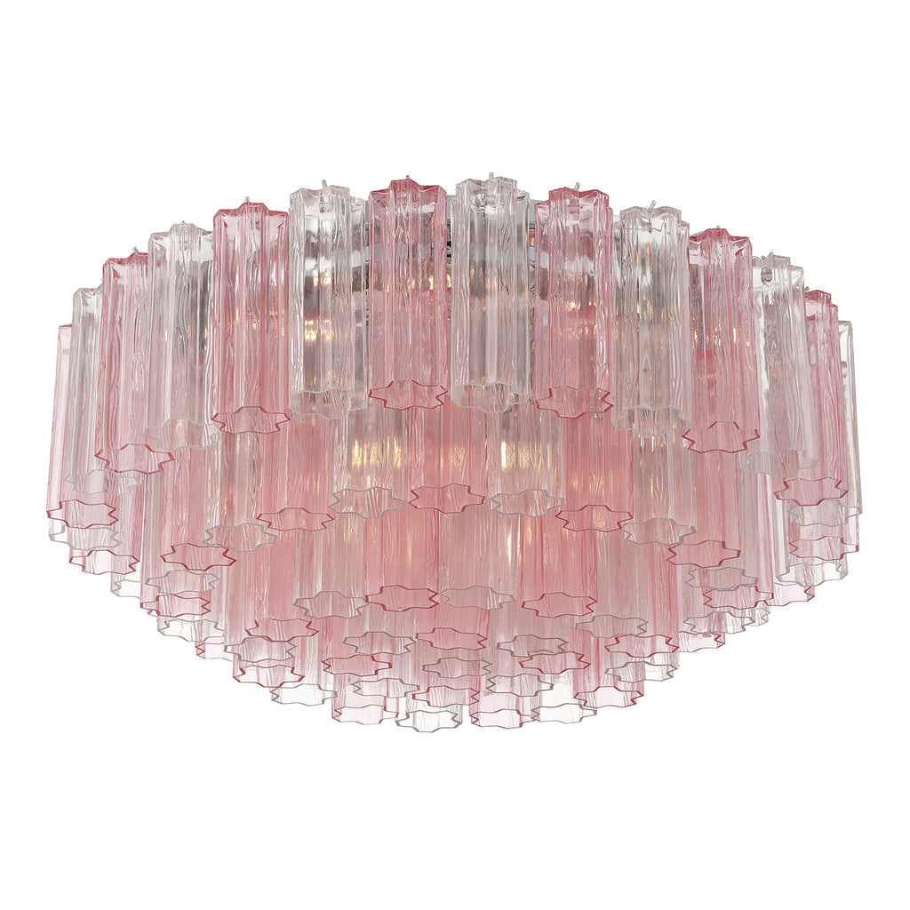 Crystorama Addis 16 Light Polished Chrome Flush Mount