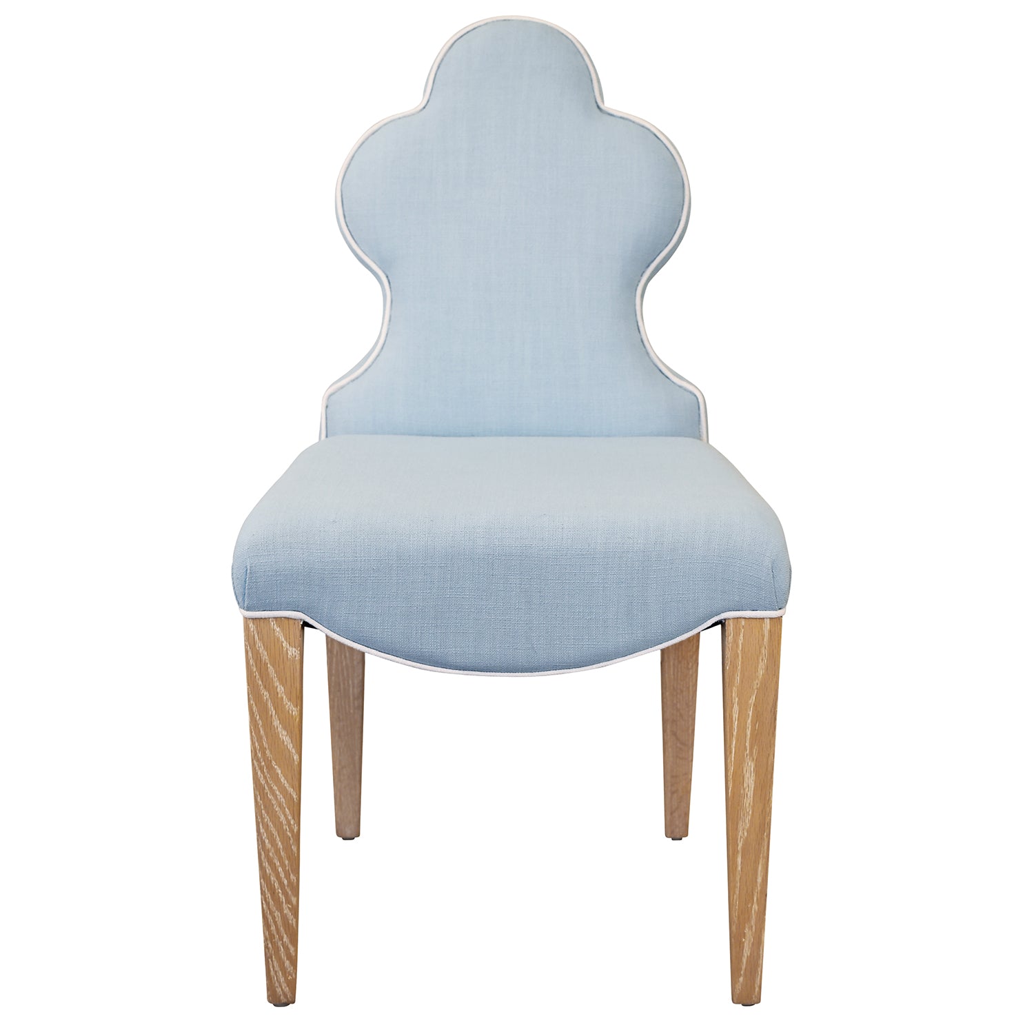 Worlds Away Adelaide Light Blue Dining Chair