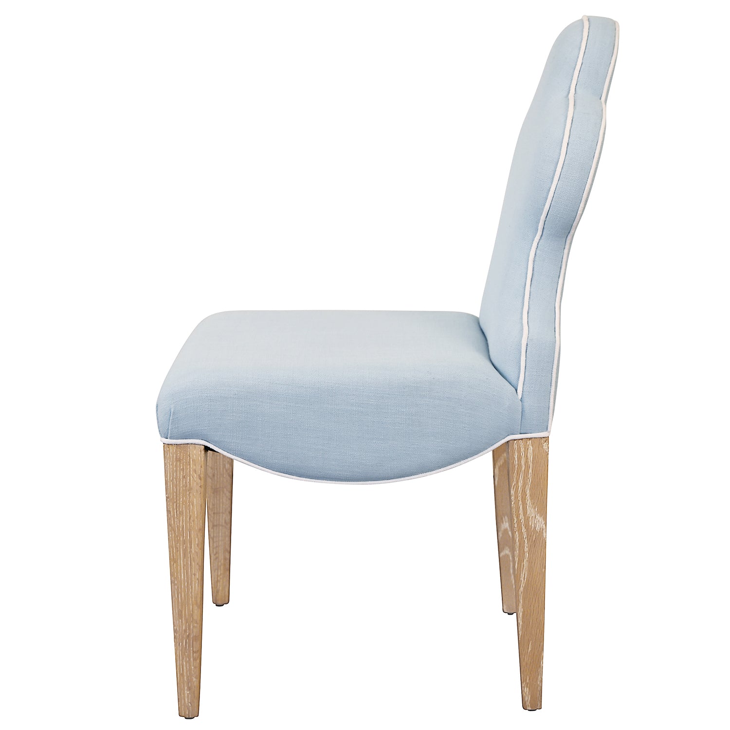 Worlds Away Adelaide Light Blue Dining Chair