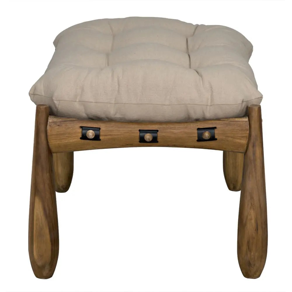Noir Dante Stool, crafted from teak
