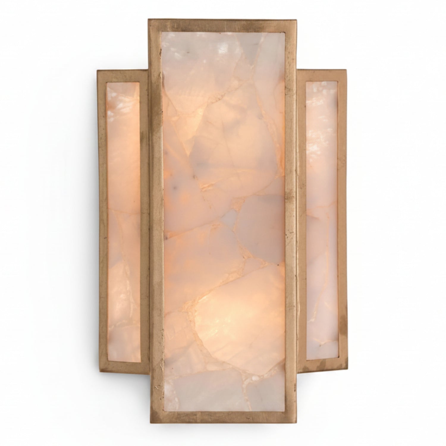 John Richard Calcite Panel Two-Light Wall Sconce