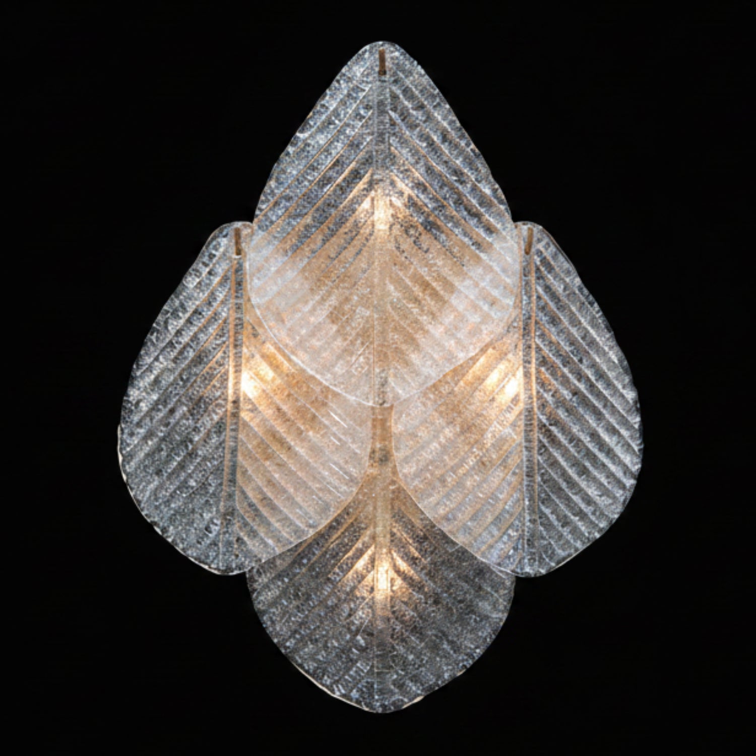 John Richard Frosted Glass Petal Wall Coupe