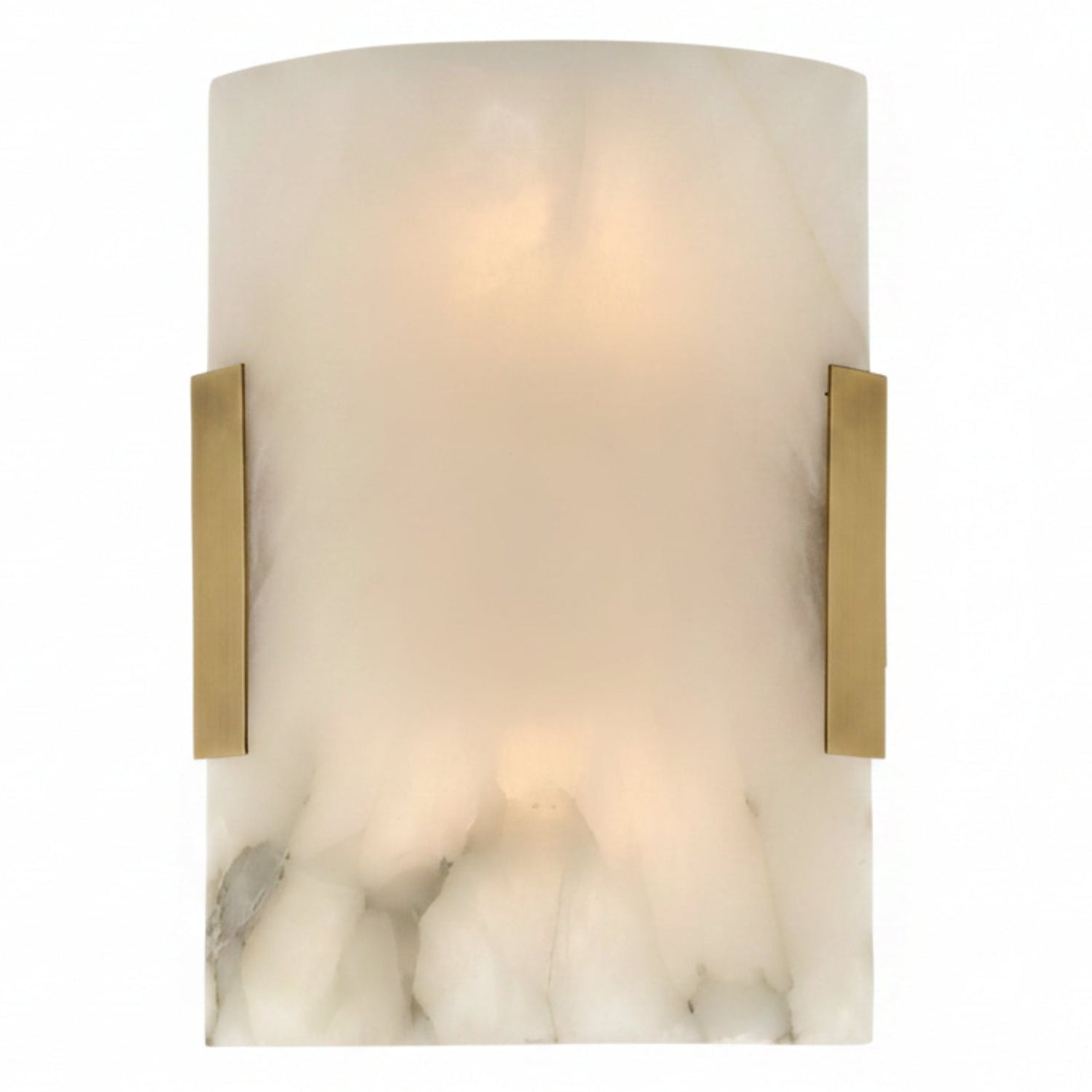 John Richard Curved Stone Alabaster Wall Sconce